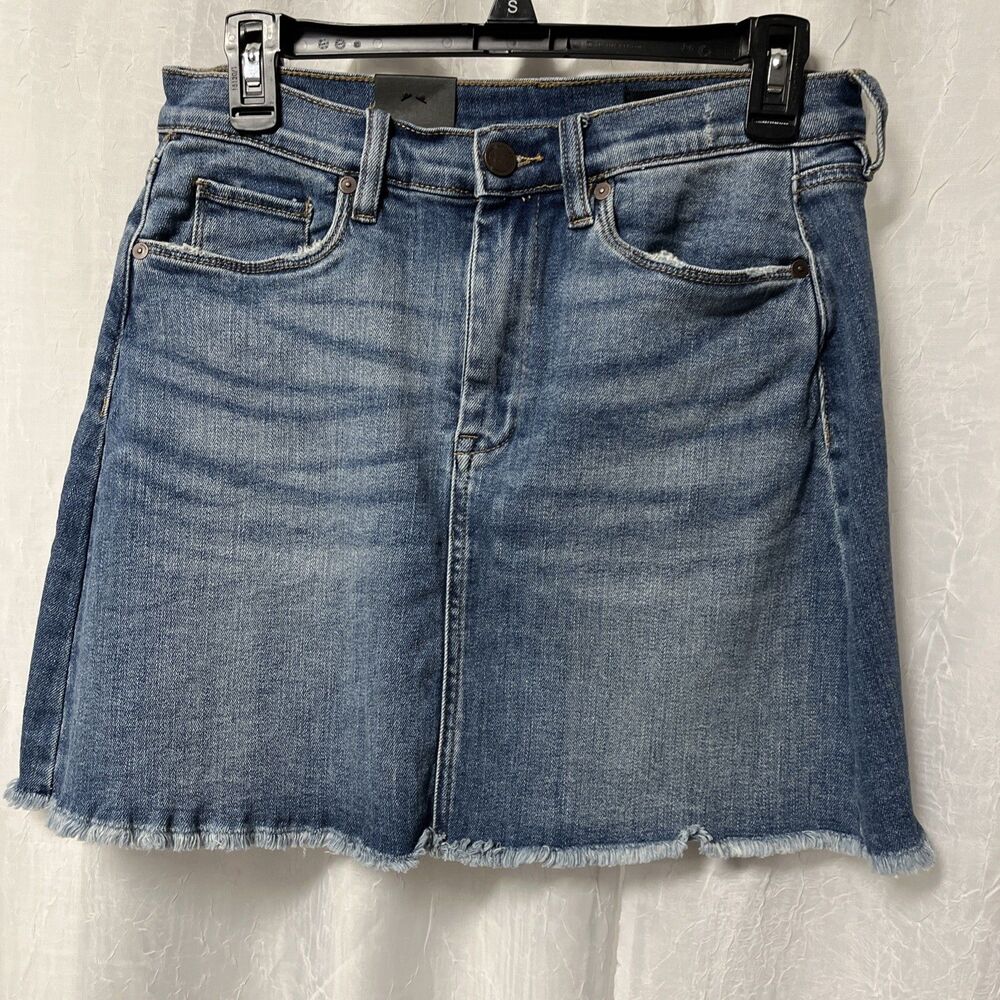 BlankNYC Raw Hem Denim Mini Skirt Size 27  NWT